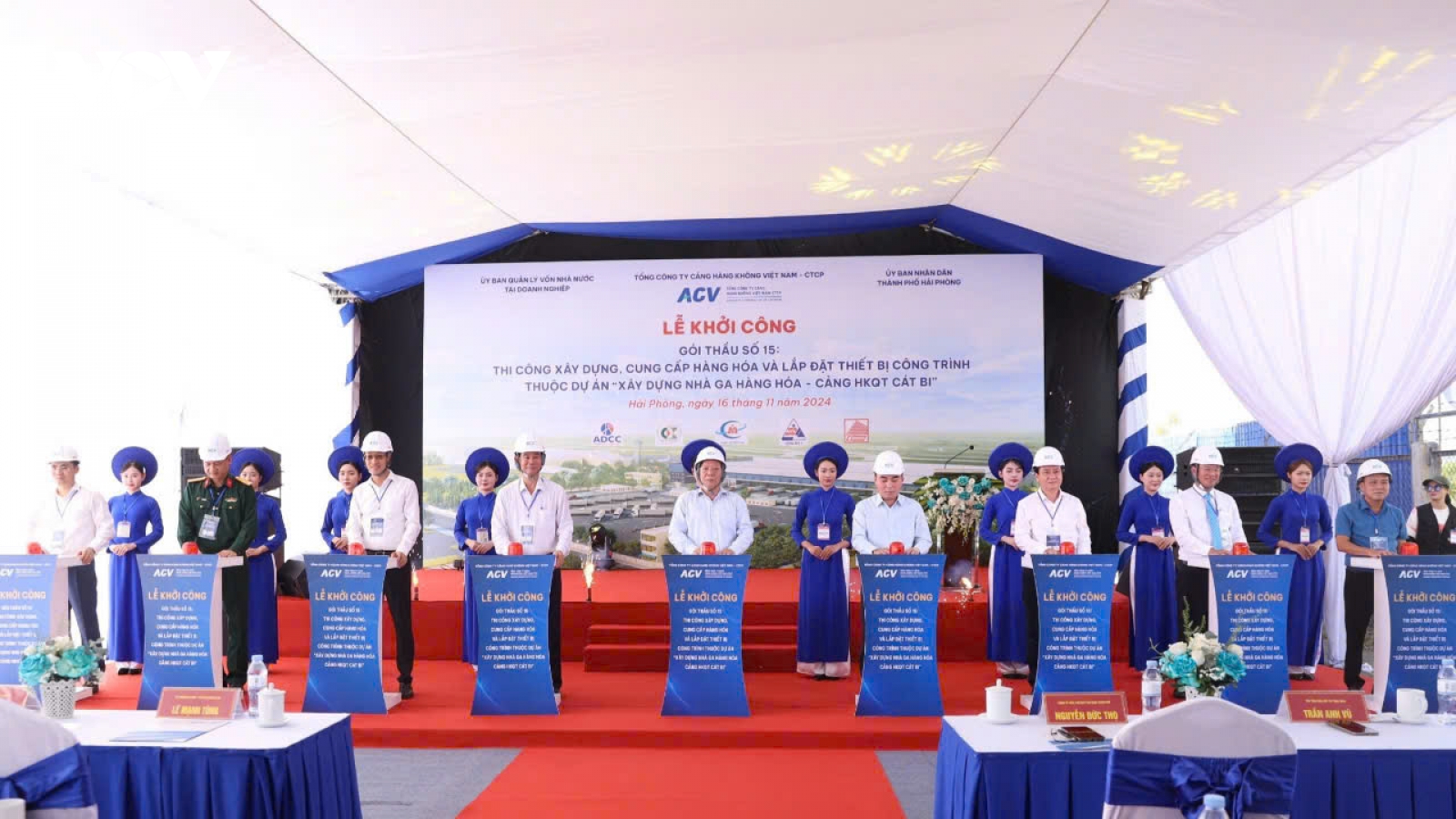 Khởi công dự án xây dựng nhà ga hàng hóa - cảng hàng không quốc tế Cát Bi
