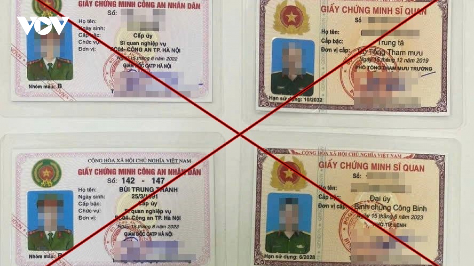 Đường dây làm giả thẻ công an để vay tiền bị triệt phá tại Hà Nội