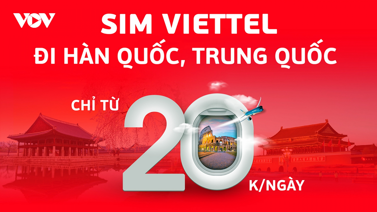 Viettel tăng 50% lưu lượng, giá không đổi khi roaming tại Hàn Quốc và Trung Quốc