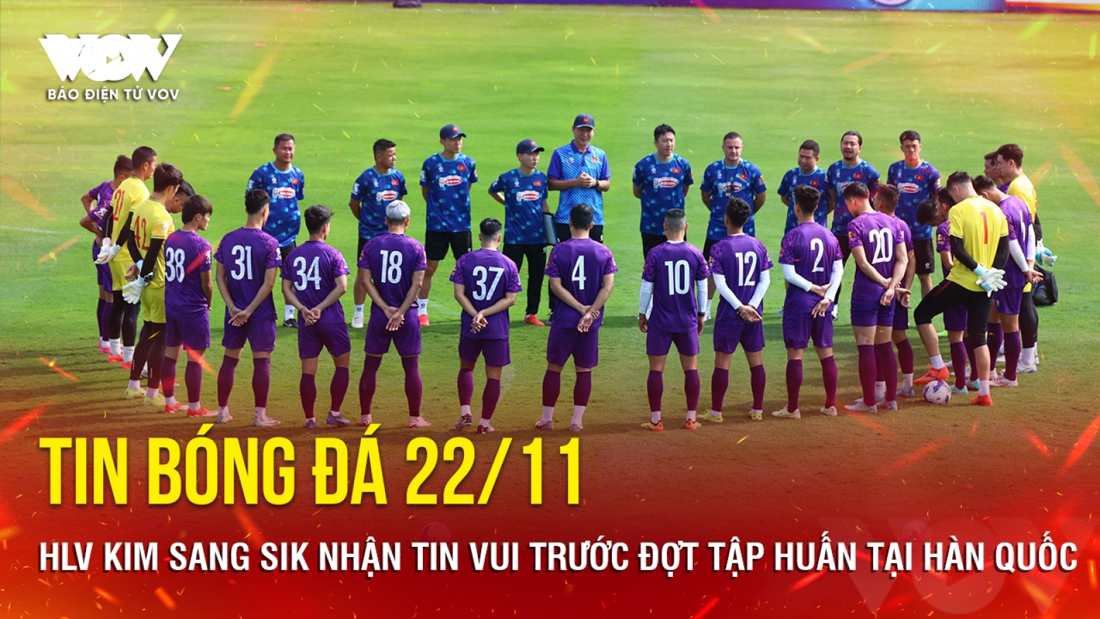 Tin bóng đá 22/11: HLV Kim Sang Sik nhận tin vui trước đợt tập huấn tại Hàn Quốc