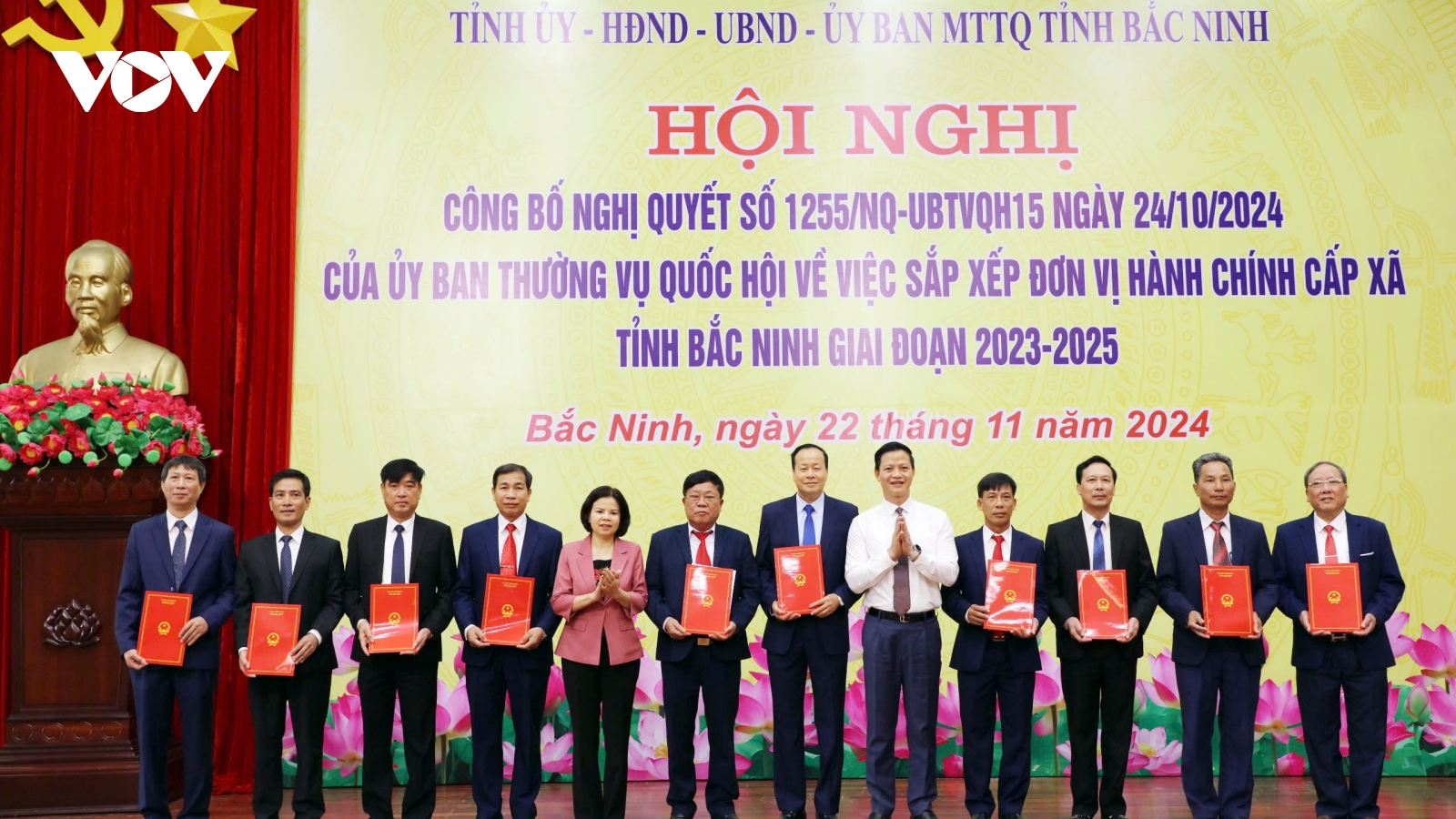 Bắc Ninh công bố Nghị quyết của Quốc hội về việc sắp xếp đơn vị hành chính