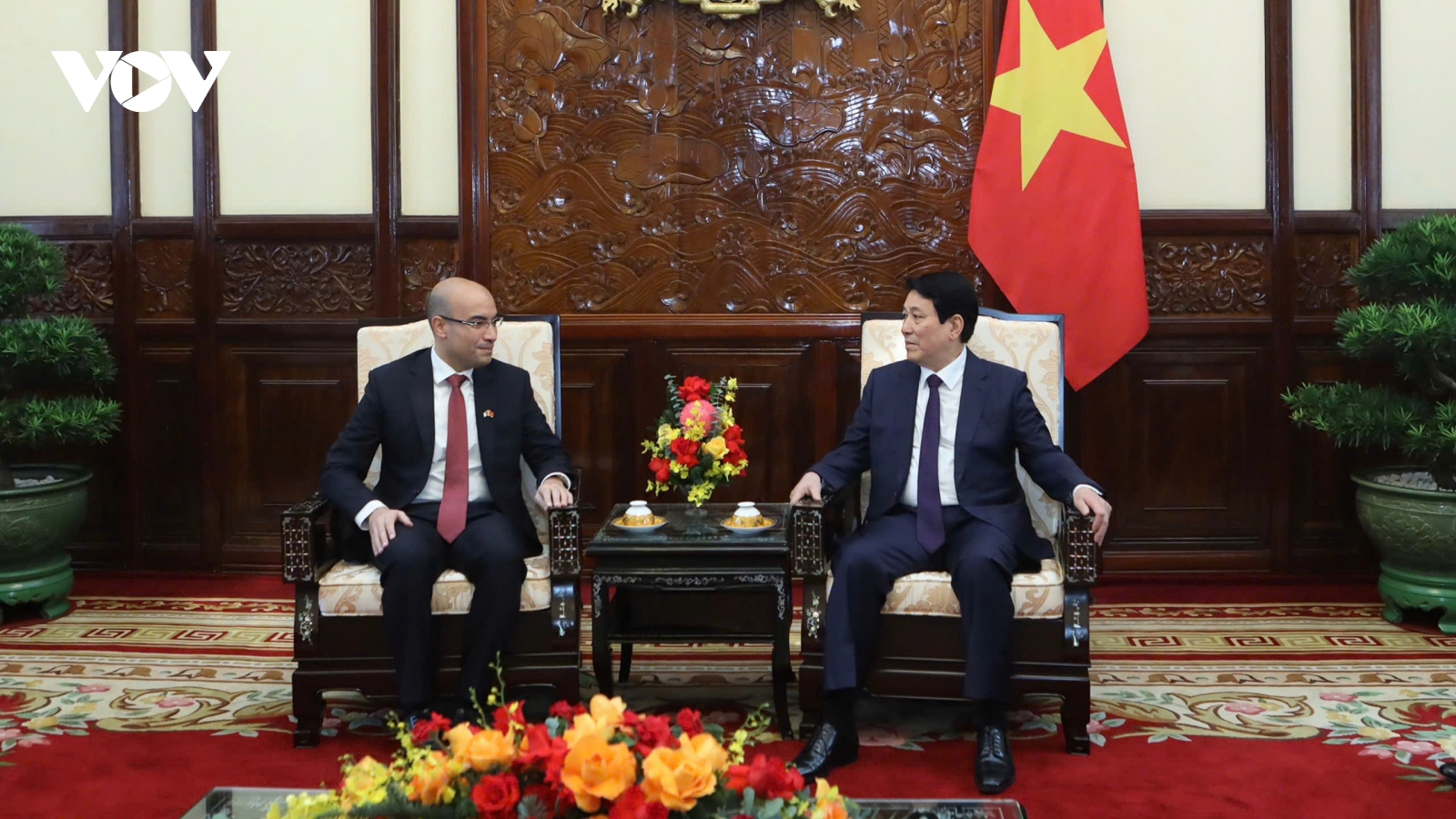 Chủ tịch nước Lương Cường tiếp Đại sứ Algeria đến chào từ biệt