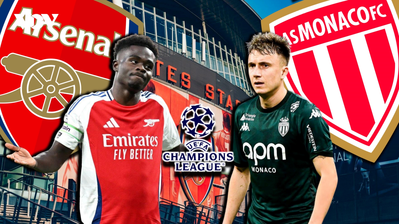 Dự đoán kết quả và đội hình ra sân trận Arsenal vs Monaco