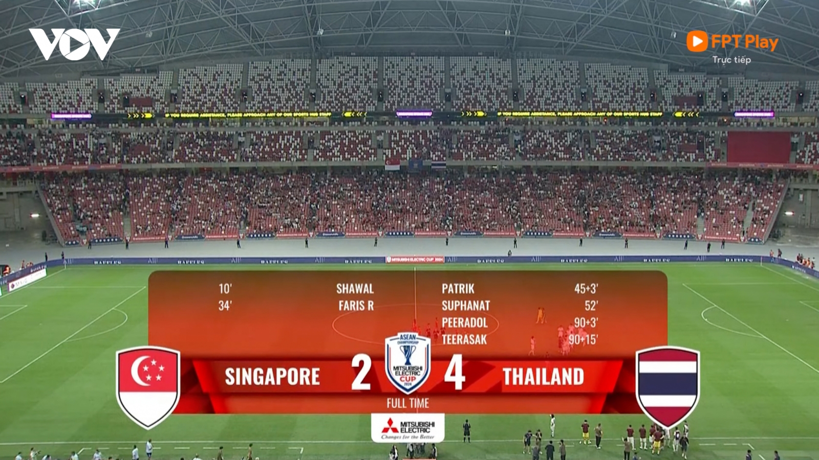 Kết quả ASEAN Cup 2024: ĐT Thái Lan thắng ngược kịch tính