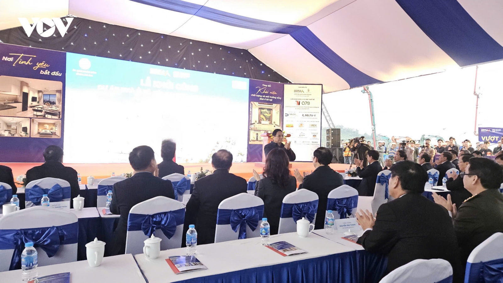Thủ tướng dự lễ khởi công dự án Nhà ở xã hội Golden Square Lào Cai