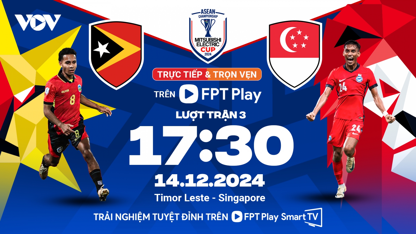Lịch thi đấu và trực tiếp ASEAN Cup 2024 hôm nay 14/12