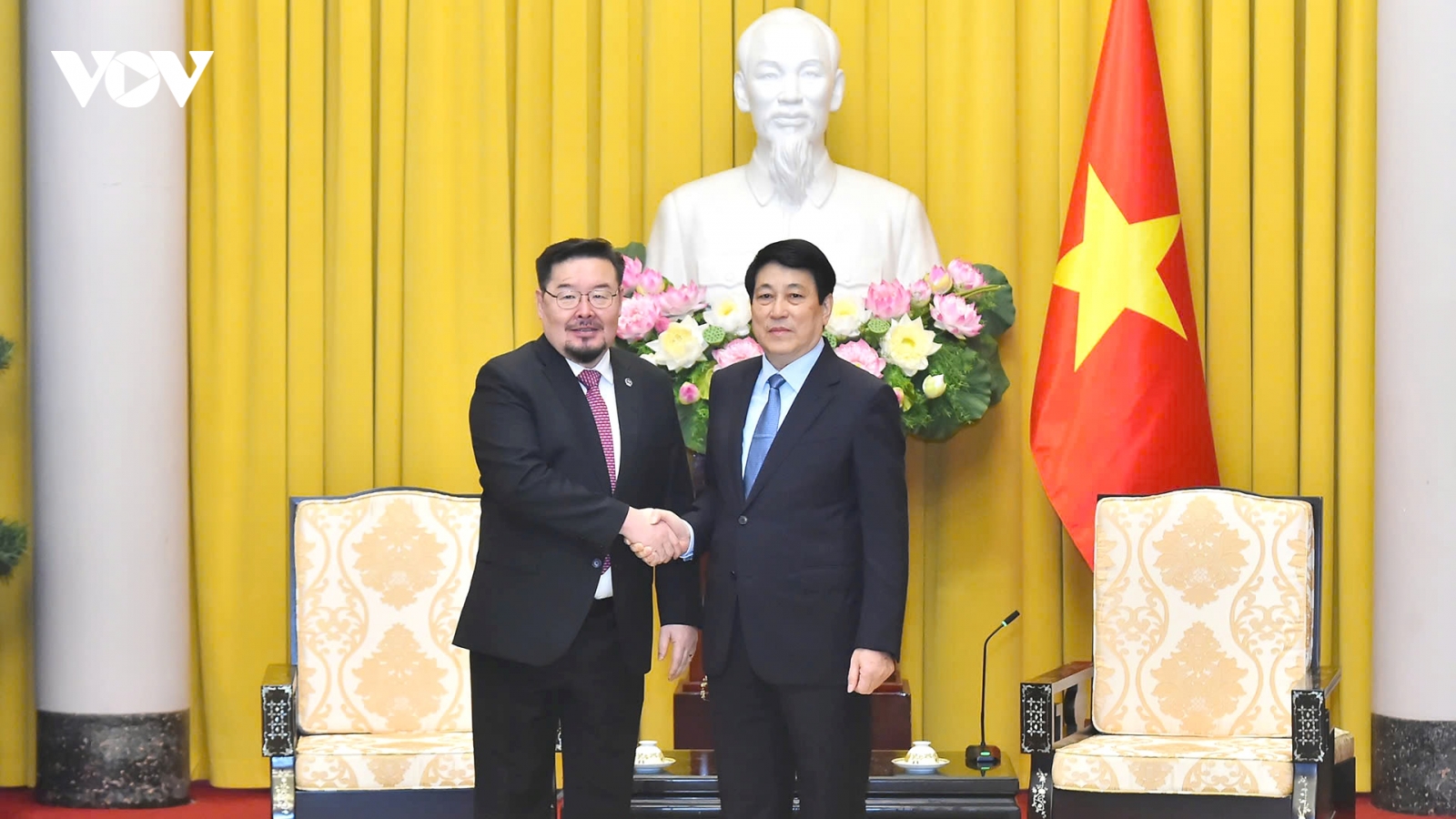 Chủ tịch nước Lương Cường tiếp Chánh Văn phòng Tổng thống Mông Cổ