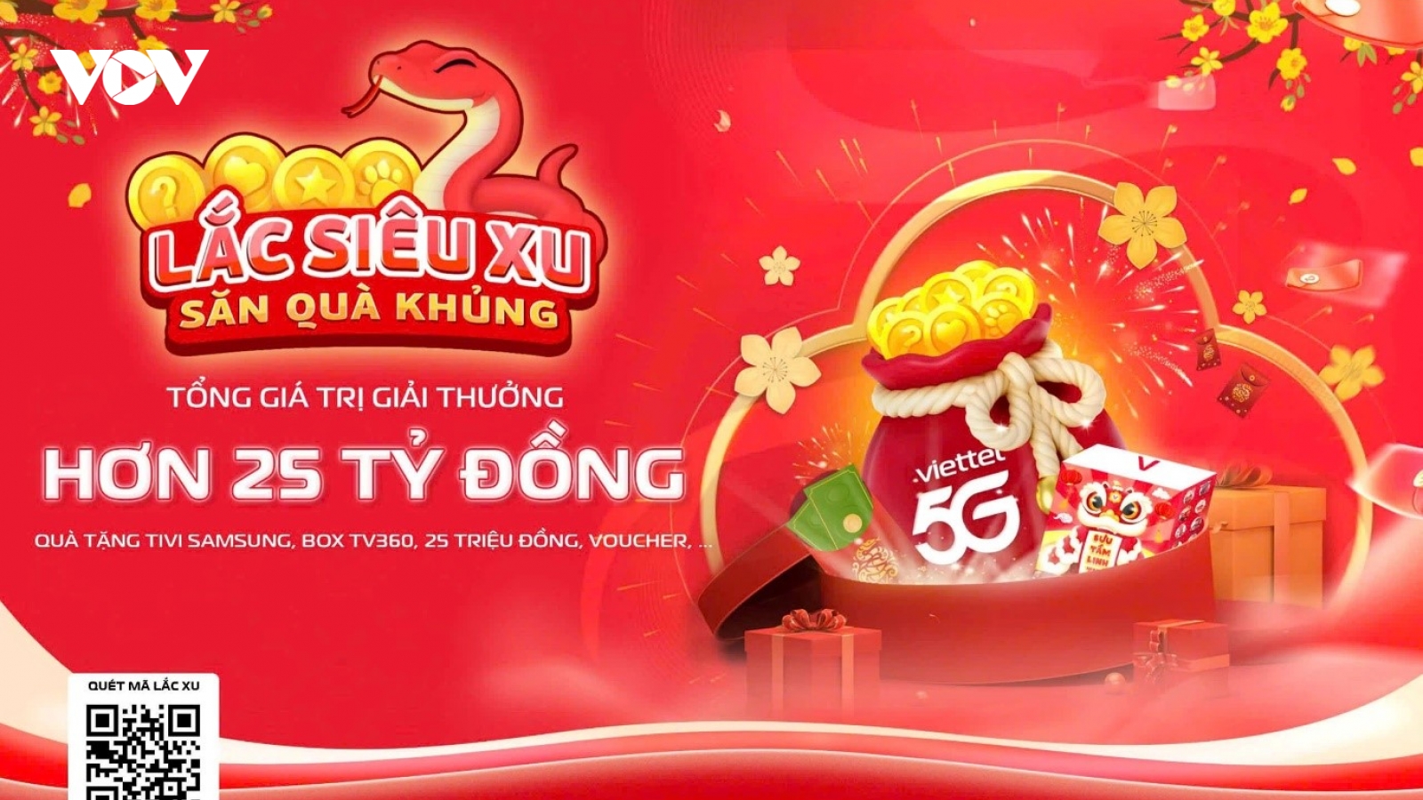 Cùng Viettel lắc siêu xu 5G săn ngay linh giáp đón Tết Ất Tỵ 2025