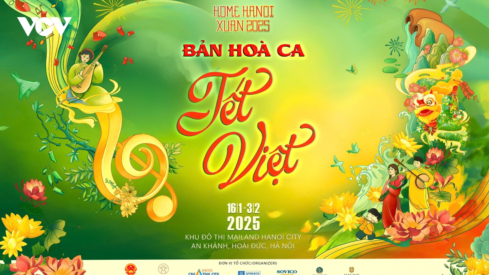 Bản hòa ca Tết Việt trên đường hoa Home Hanoi Xuan 2025