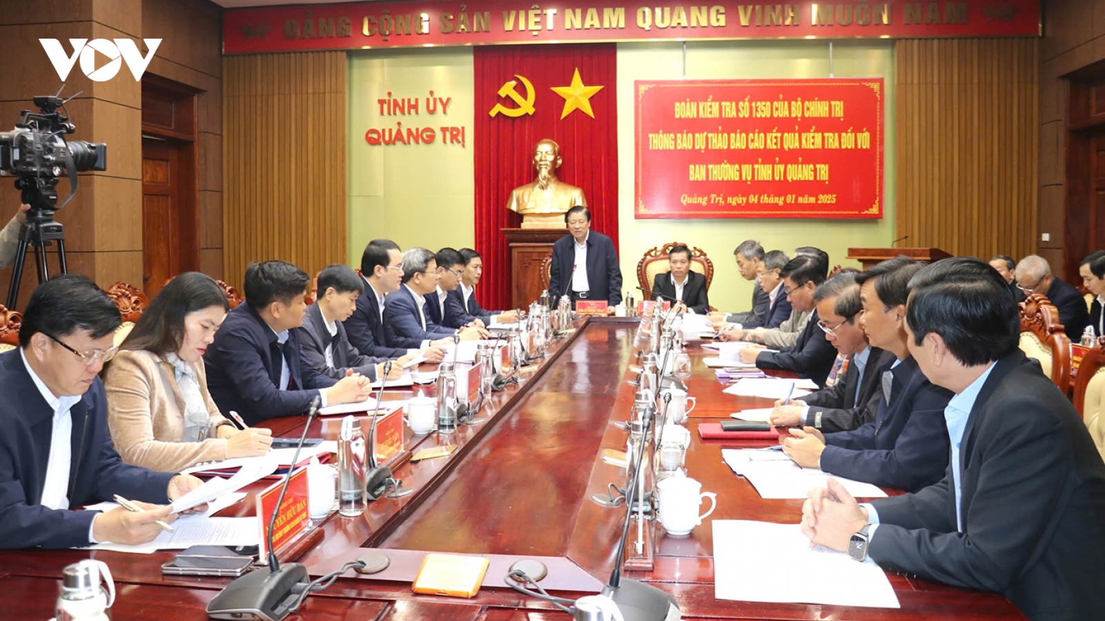 Đoàn kiểm tra của Bộ Chính trị làm việc tại Quảng Trị