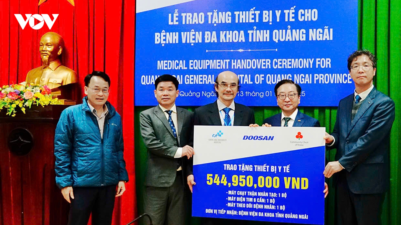 Bệnh viện Đại học Chung Ang khám bệnh miễn phí 1500 người dân Quảng Ngãi
