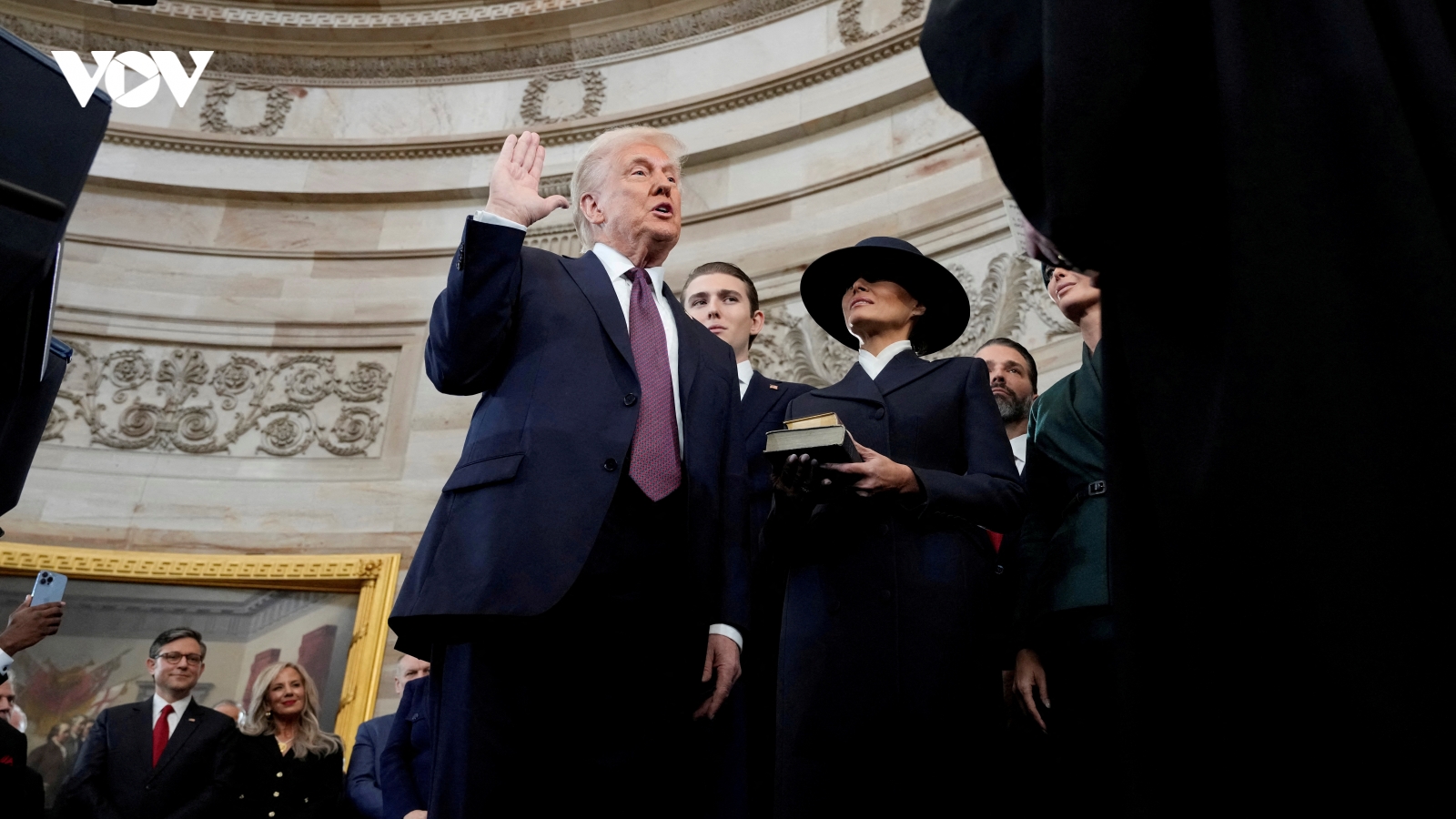 Những hình ảnh ấn tượng trong lễ nhậm chức Tổng thống Mỹ của ông Donald Trump