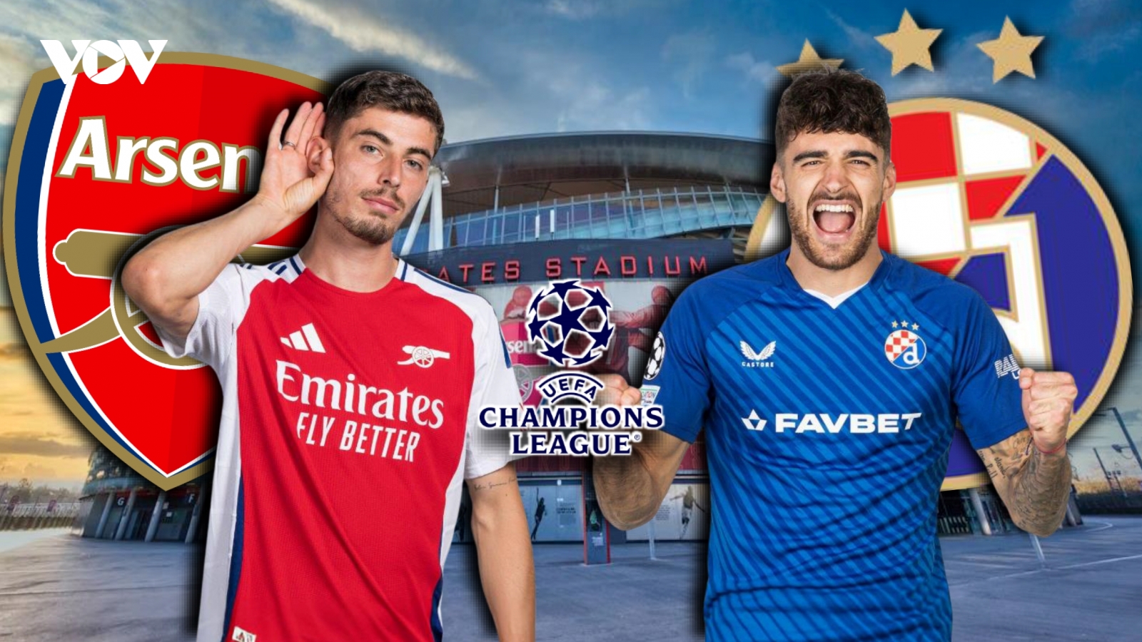 Dự đoán kết quả và đội hình ra sân trận Arsenal vs Dinamo Zagreb