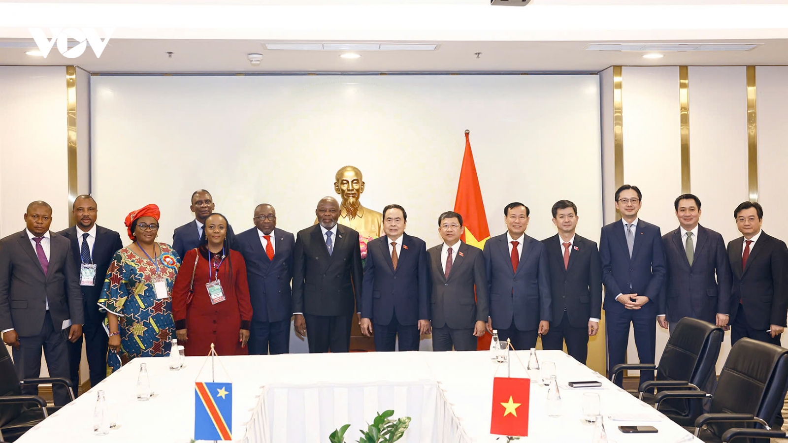 Chủ tịch Quốc hội Trần Thanh Mẫn tiếp Chủ tịch Quốc hội Congo