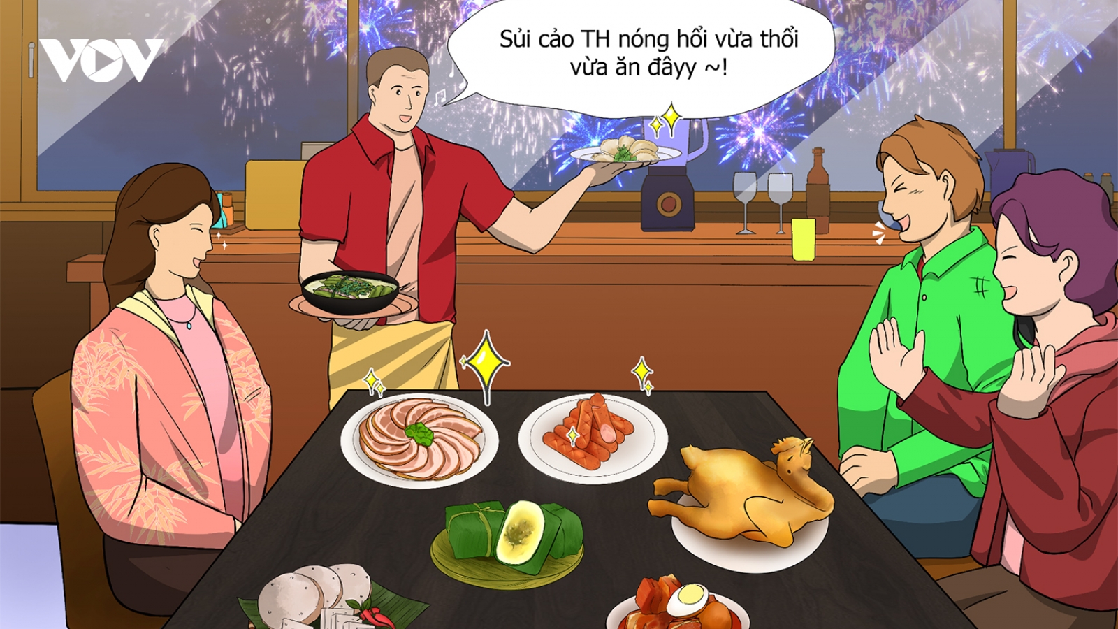 Mâm cơm đoàn viên ngày Tết: Khi hạnh phúc đơn giản là hai chữ sum vầy
