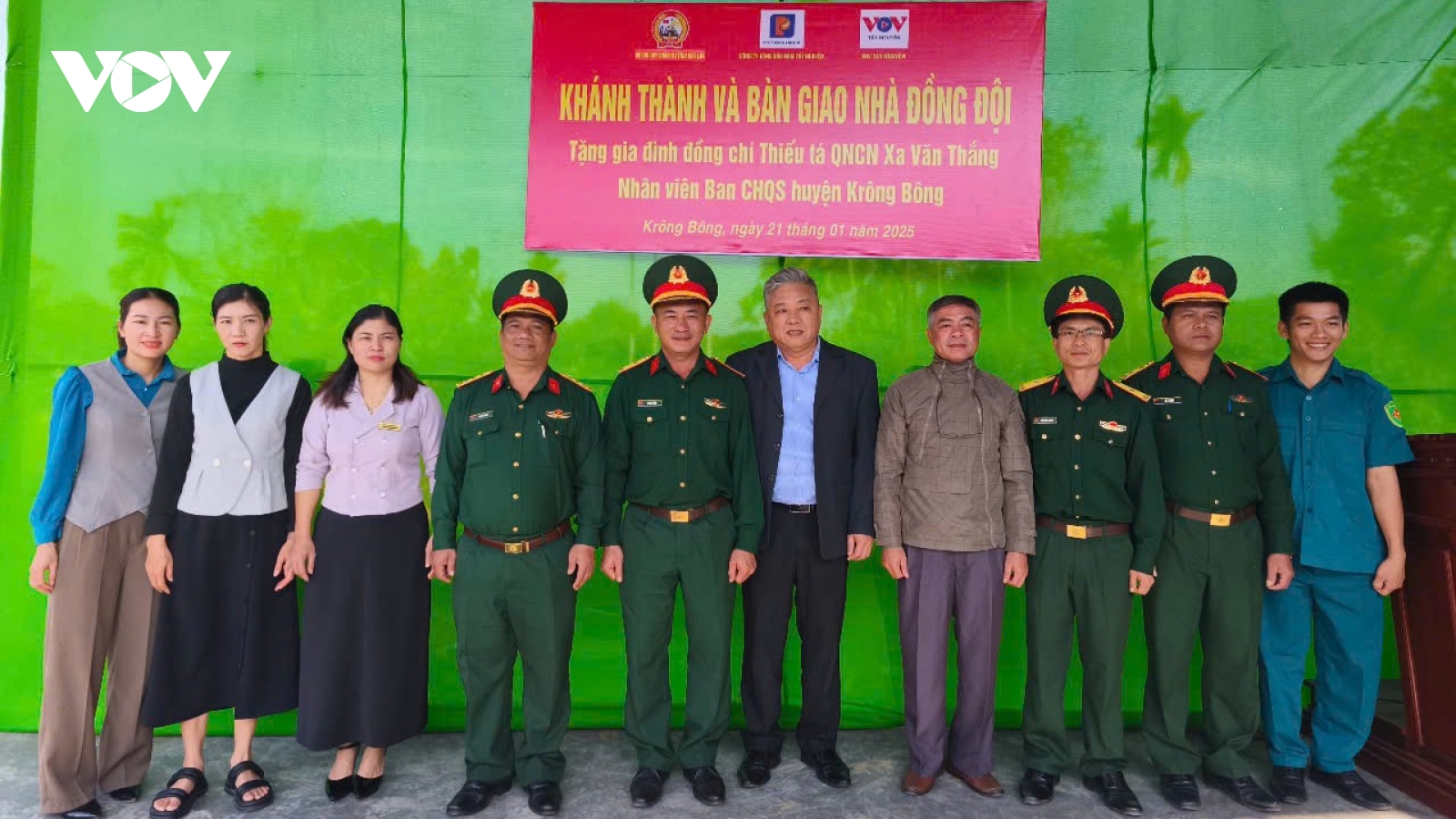 VOV Tây Nguyên trao nhà đồng đội tặng quân nhân có hoàn cảnh khó khăn