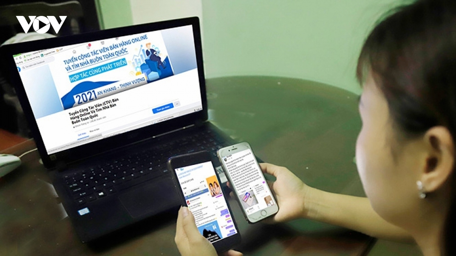 Ngồi tù vì lừa đảo trực tuyến