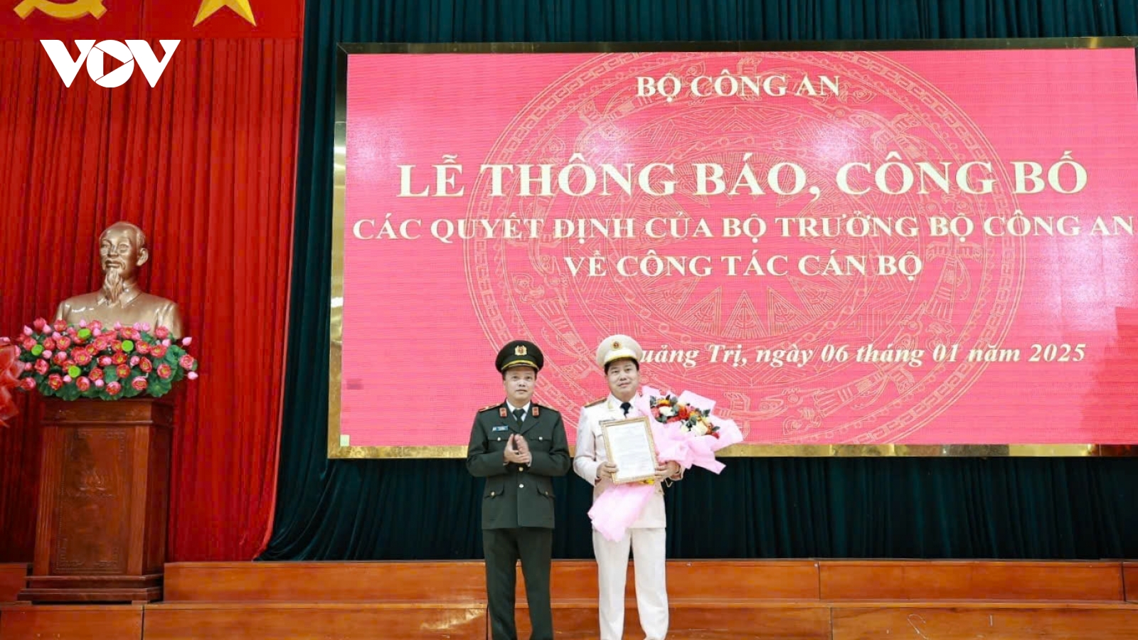 Đại tá Vũ Văn Đấu giữ chức Giám đốc Công an tỉnh Quảng Trị