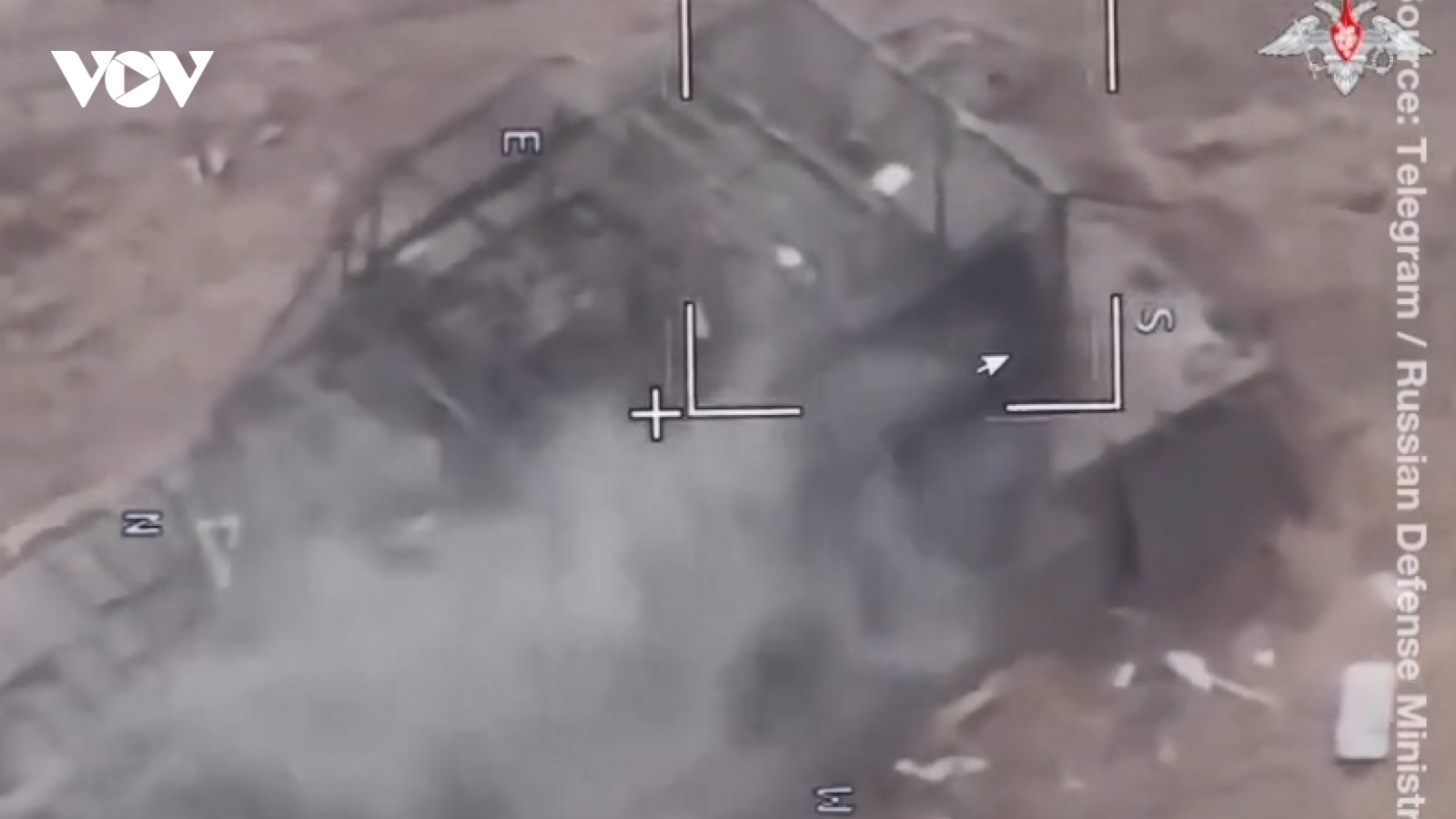 Xe tăng Abrams của Ukraine bốc cháy sau đòn tập kích UAV ở Kursk