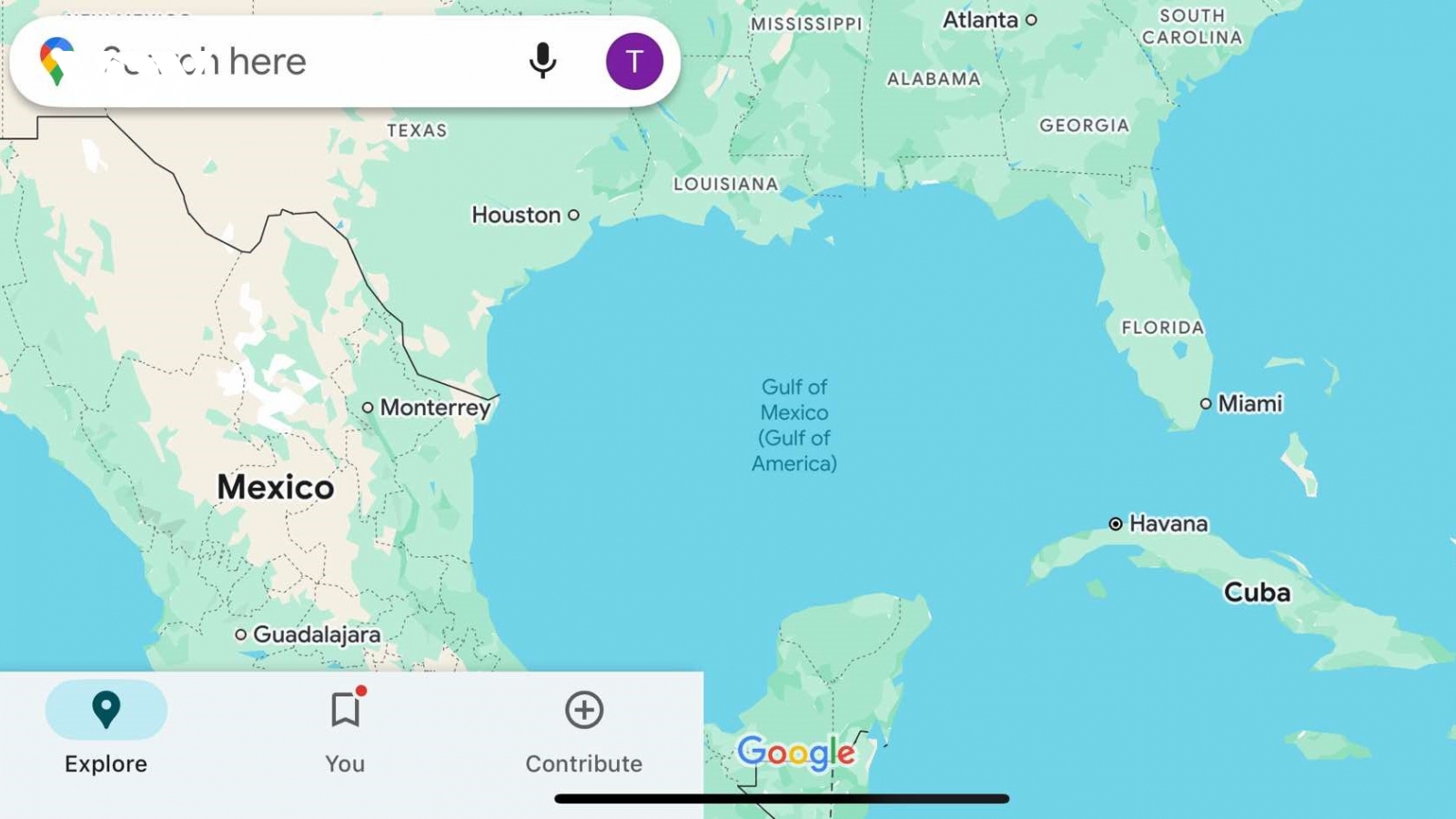 Google Maps chính thức đổi tên Vịnh Mexico thành Vịnh Mỹ