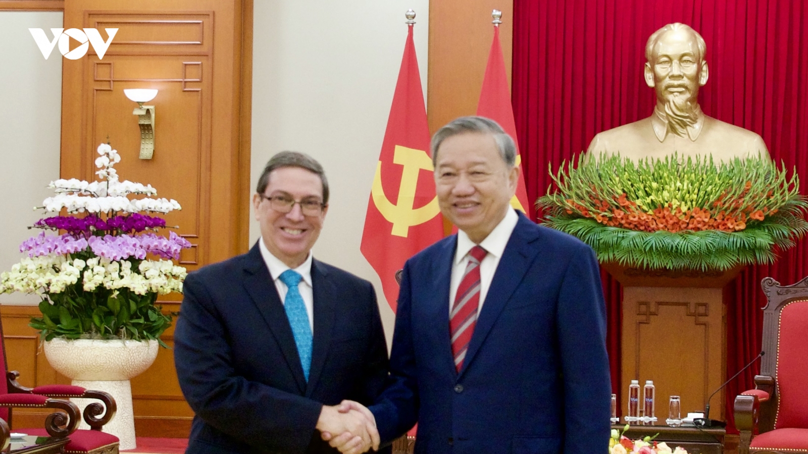 Tổng Bí thư Tô Lâm tiếp Bộ trưởng Ngoại giao Cuba Bruno Rodríguez Parrilla