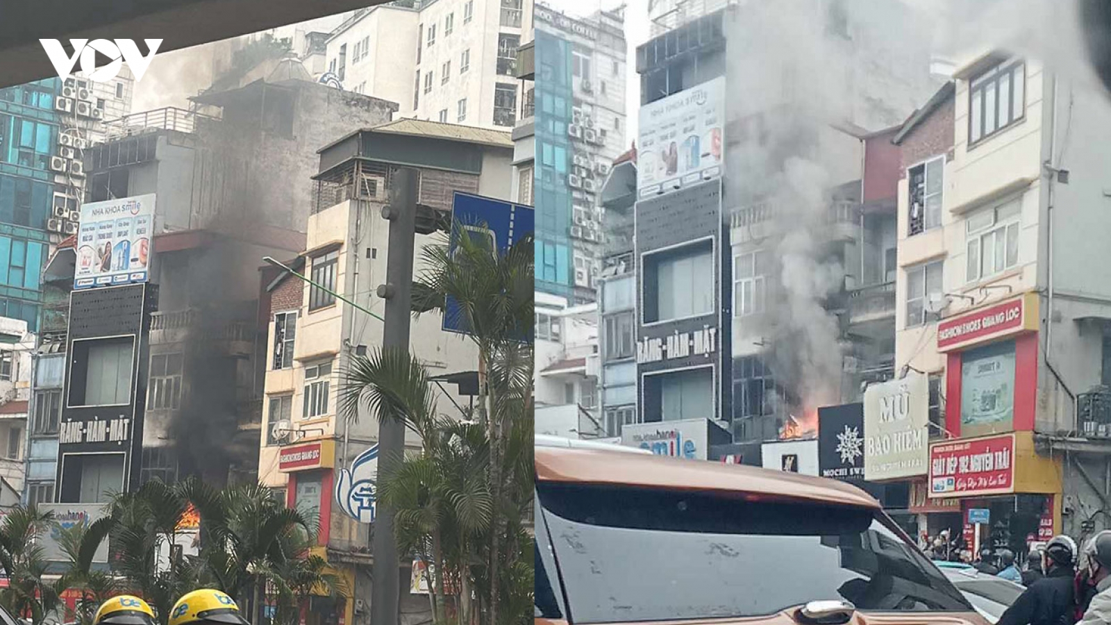 Cháy nhà dân ở đường Nguyễn Trãi, Thanh Xuân, Hà Nội