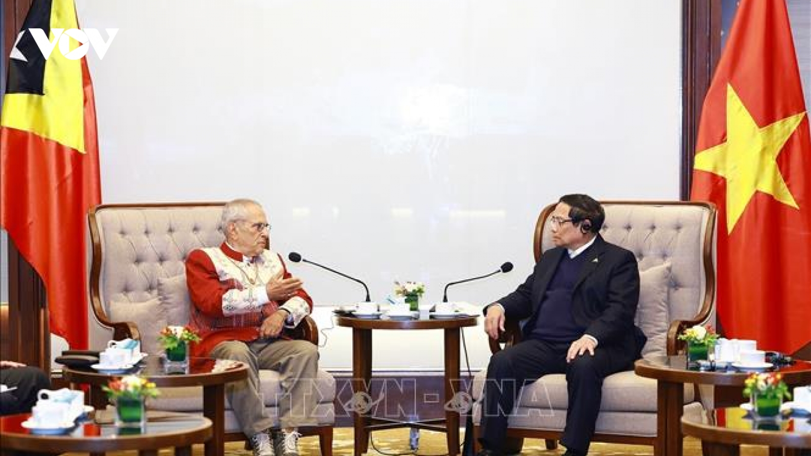 Thủ tướng Phạm Minh Chính hội kiến Tổng thống Timor-Leste José Ramos-Horta