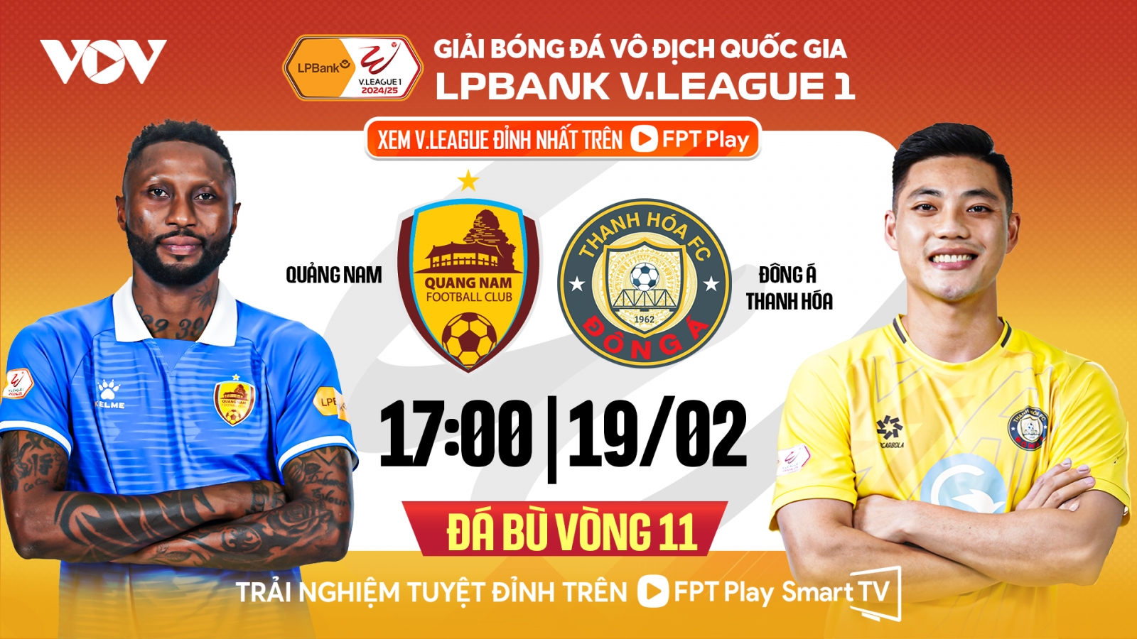 Lịch thi đấu bù vòng 11 V-League 2024/2025: Thanh Hóa vô địch lượt đi?