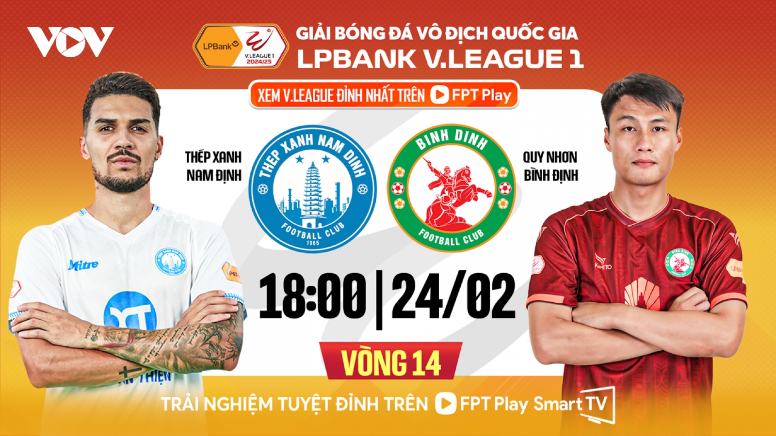 Lịch thi đấu bóng đá Việt Nam hôm nay 24/2
