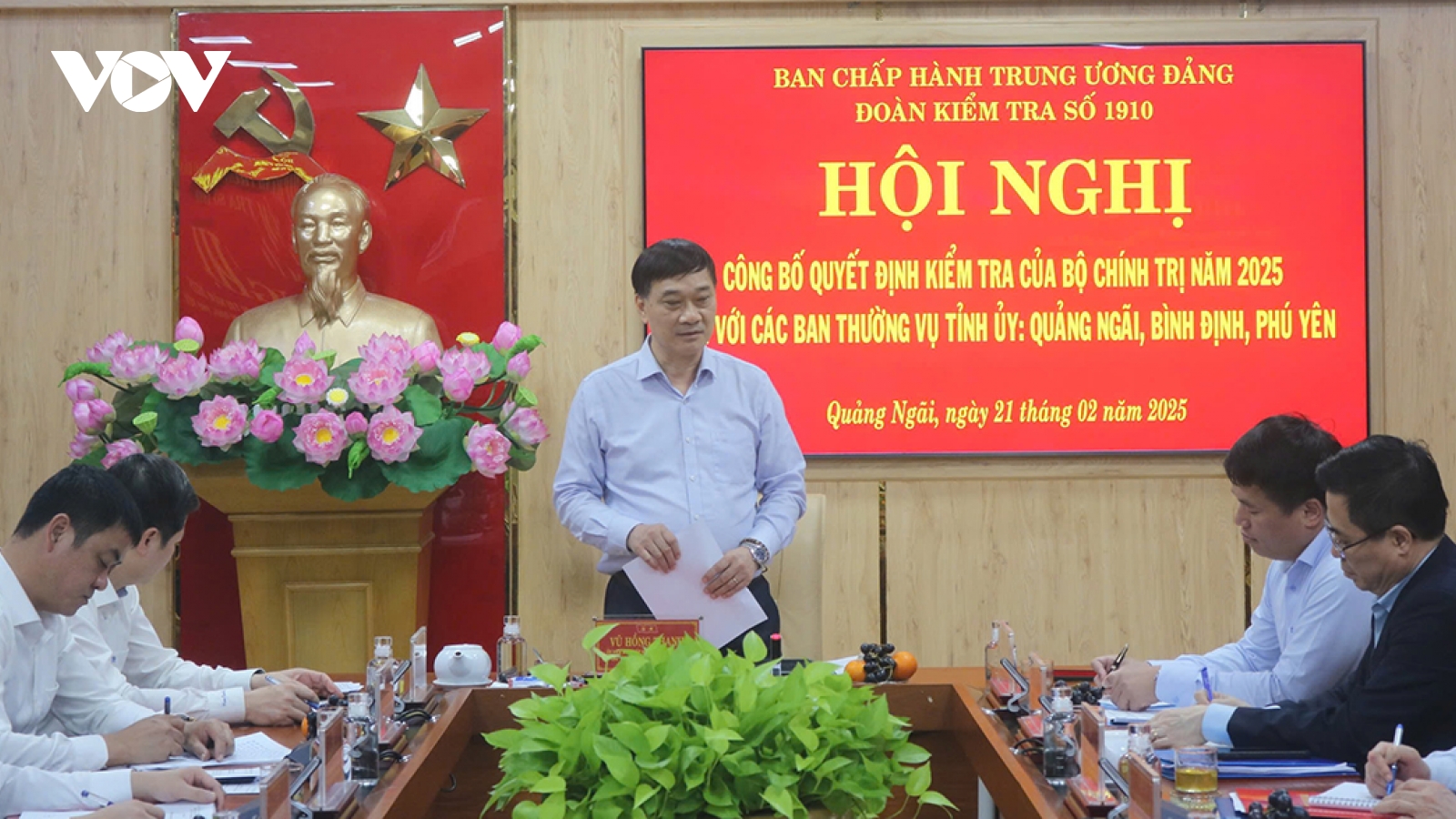 Kiểm tra việc tổng kết Nghị quyết 18 tại Quảng Ngãi, Bình Định, Phú Yên
