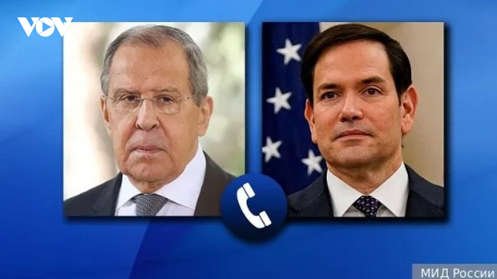 Ngoại trưởng Nga Sergey Lavrov điện đàm với Ngoại trưởng Mỹ Marco Rubio
