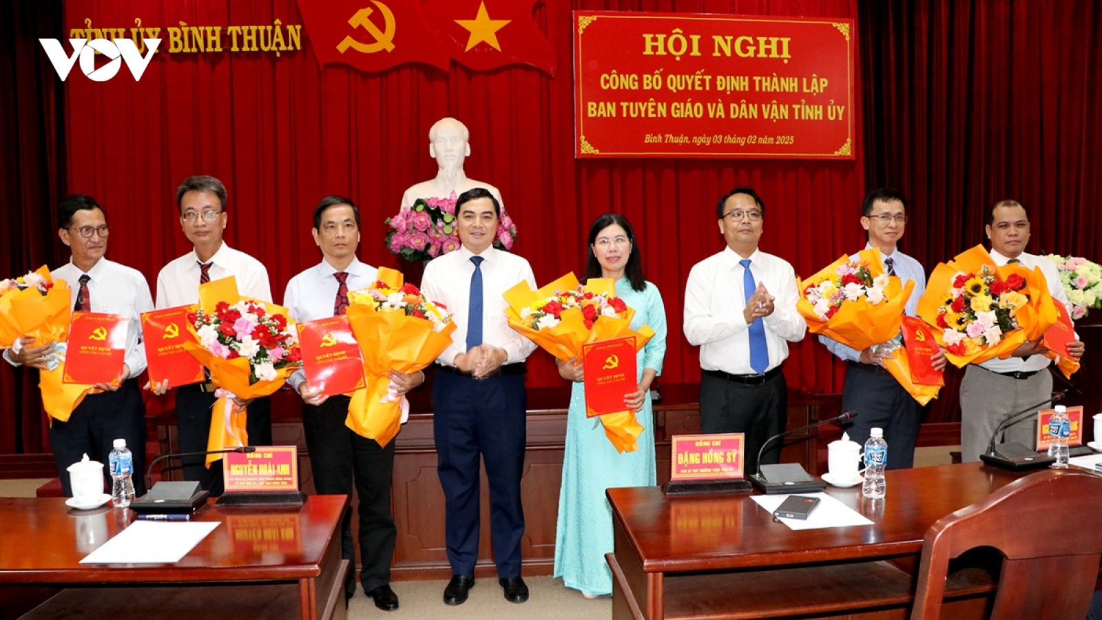 Bình Thuận công bố Quyết định thành lập Ban Tuyên giáo và Dân vận Tỉnh ủy
