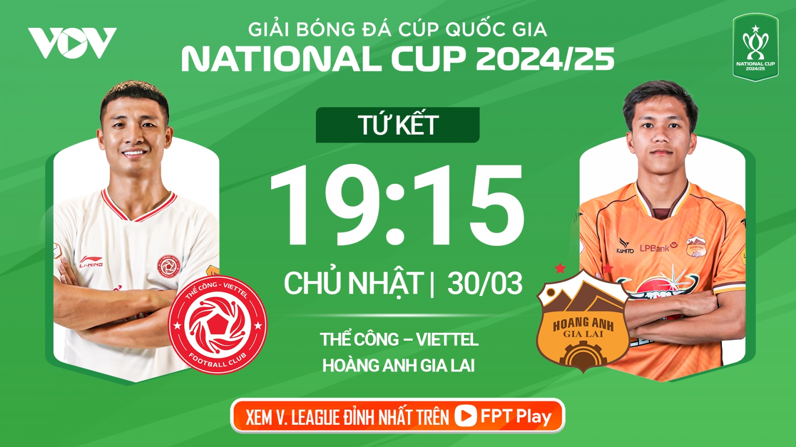 Lịch thi đấu và trực tiếp bóng đá hôm nay 30/3
