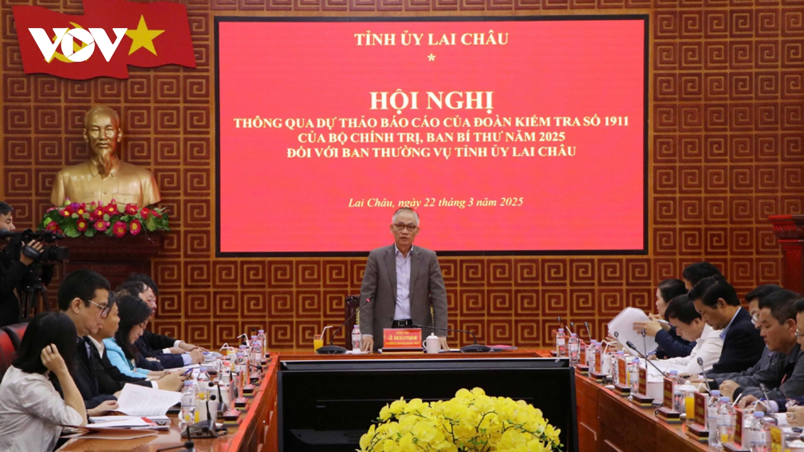 Bộ Chính trị thông qua dự thảo báo cáo kiểm tra Ban Thường vụ Tỉnh ủy Lai Châu