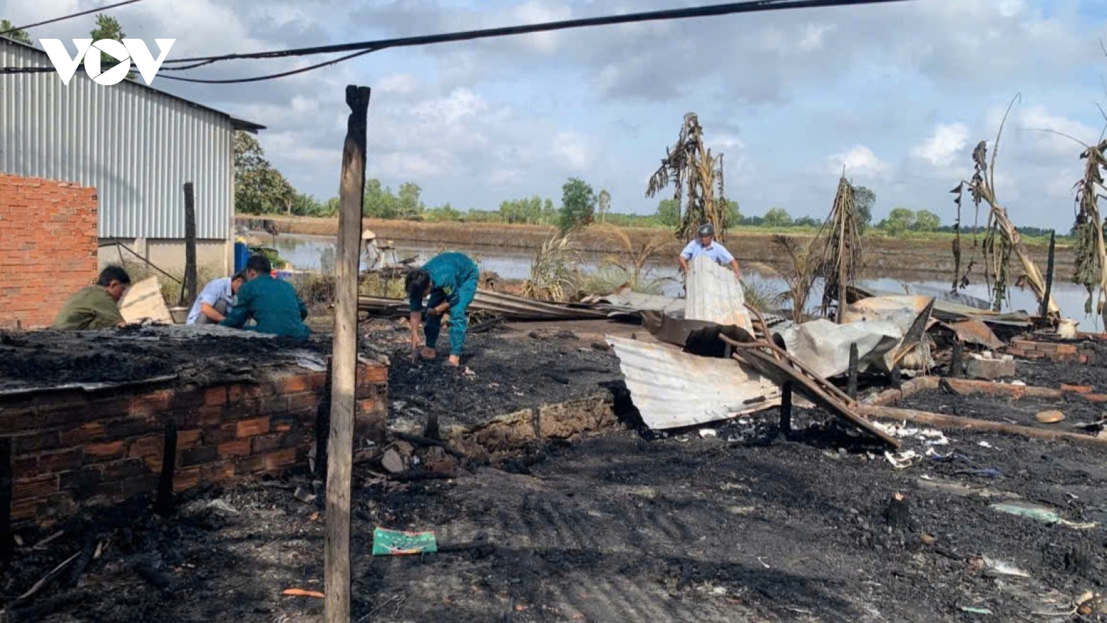 Bạc Liêu: Hỏa hoạn trong đêm gây thiệt hại thiệt hại khoảng 300 triệu đồng