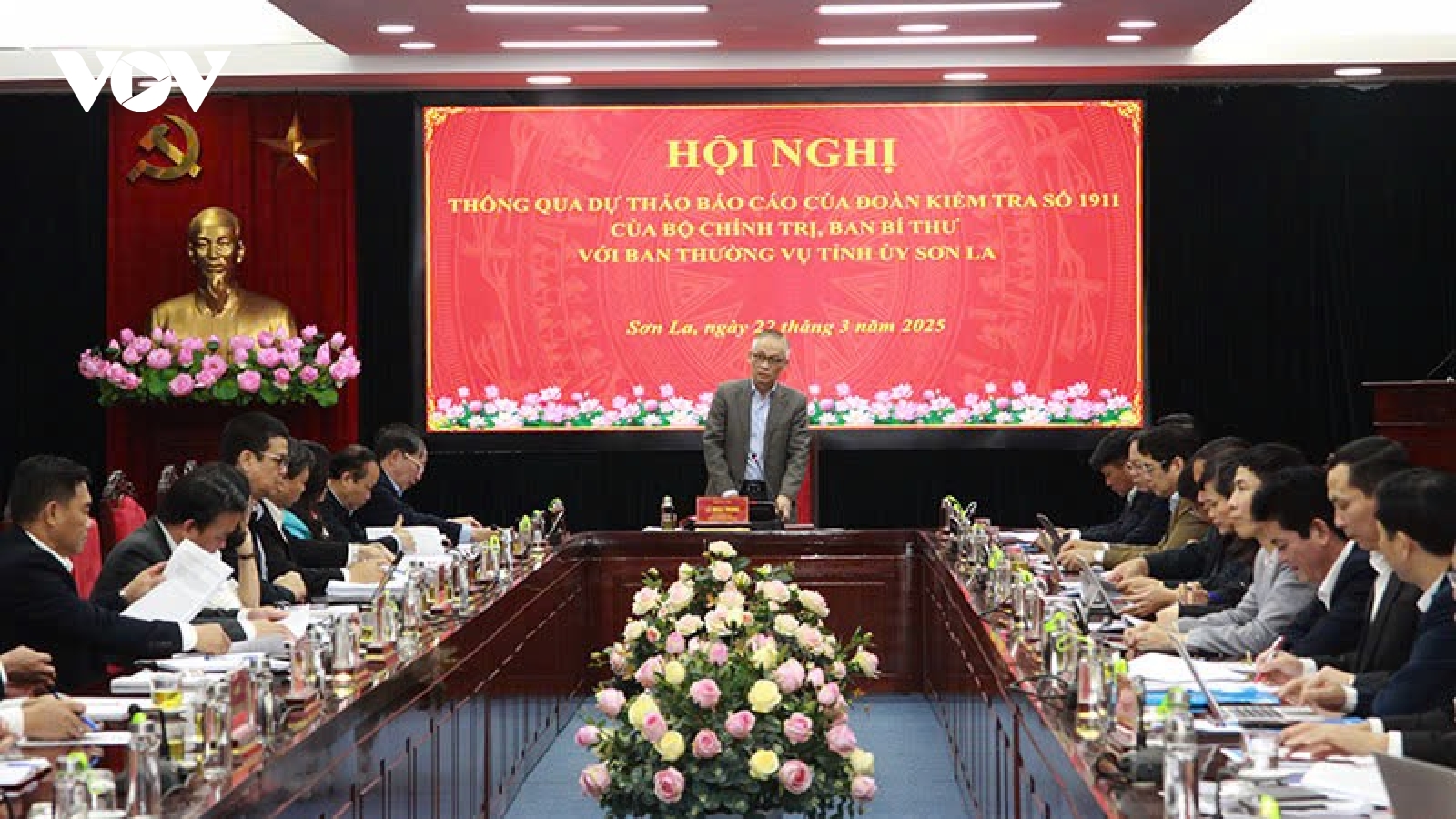Đoàn kiểm tra của Bộ Chính trị thông qua báo cáo kết quả kiểm tra tại Sơn La