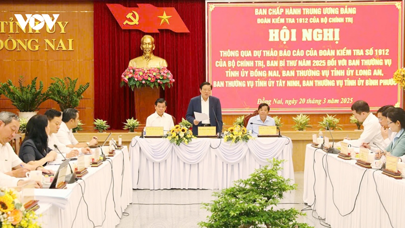 Thông qua dự thảo báo cáo kiểm tra tại Đồng Nai, Bình Phước, Long An và Tây Ninh