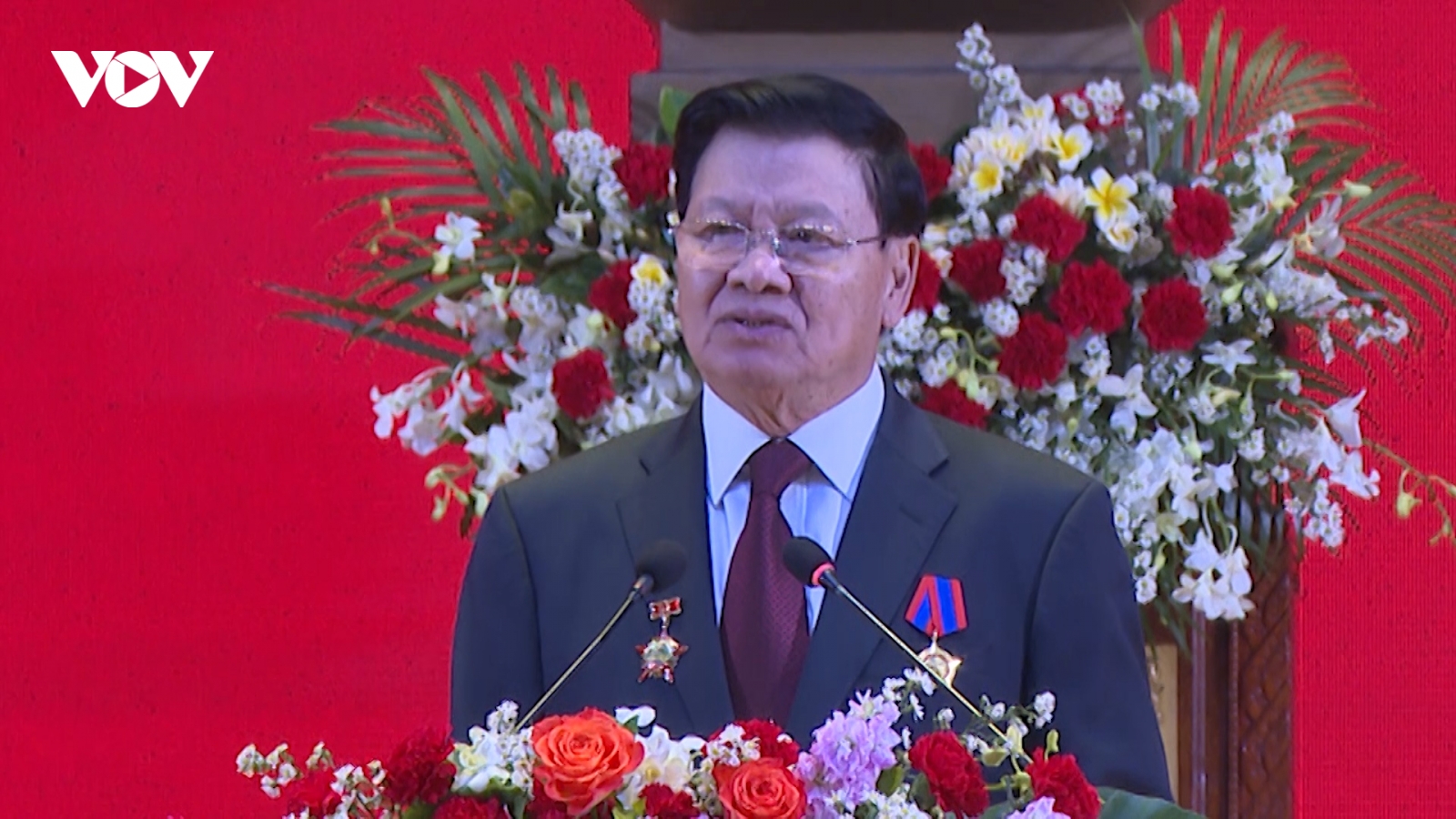 Mít tinh kỷ niệm 70 năm thành lập Đảng Nhân dân Cách mạng Lào