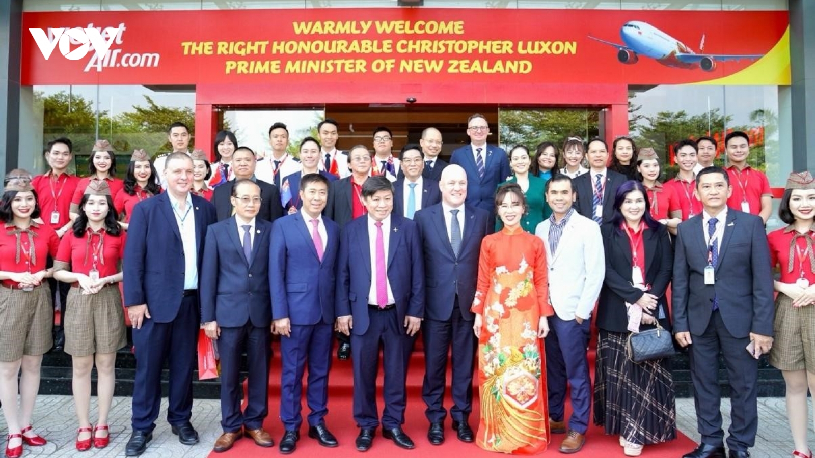 Thủ tướng New Zealand Christopher Luxon thăm Học viện Hàng không Vietjet