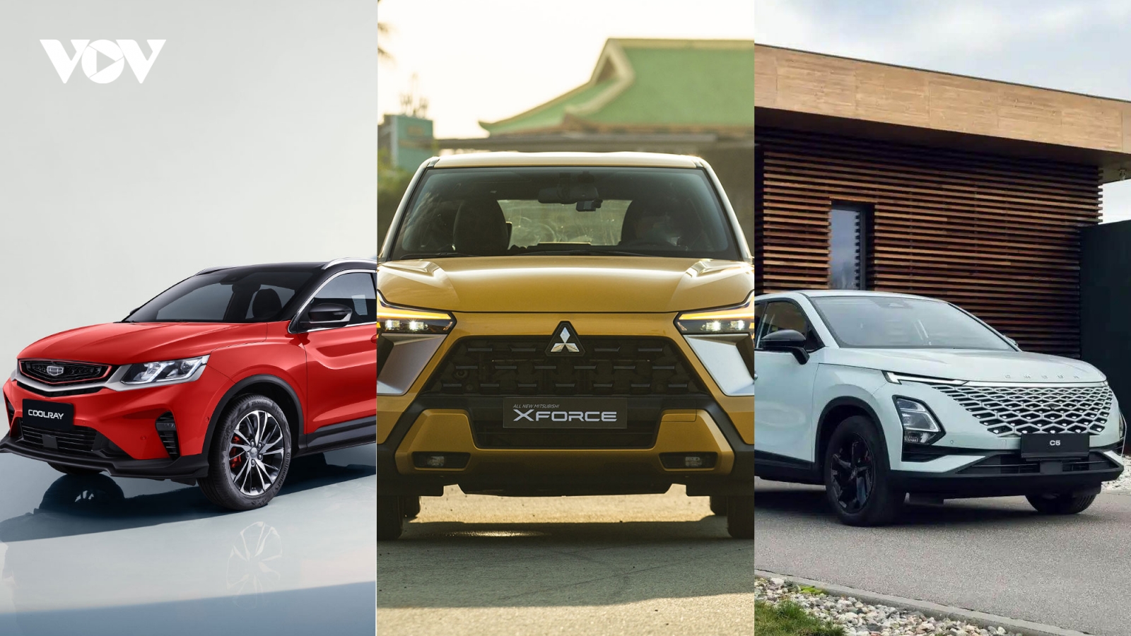 Geely Coolray, Mitsubishi Xforce và Omoda C5: Đâu là lựa chọn tối ưu về giá?