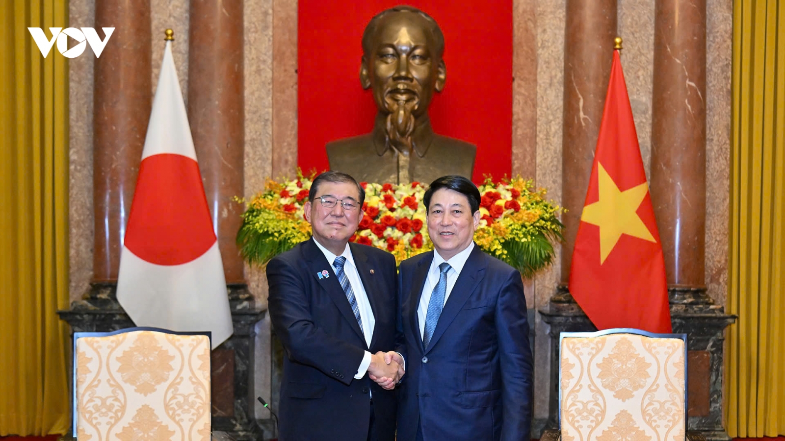 Chủ tịch nước Lương Cường tiếp Thủ tướng Nhật Bản Ishiba Shigeru