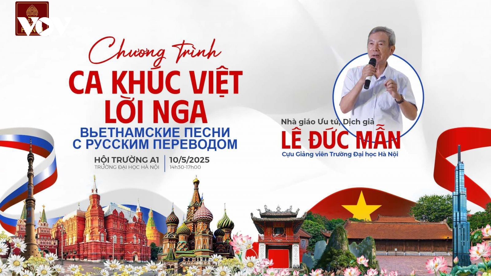 “Ca khúc Việt lời Nga" tri ân nhà giáo dịch hơn 60 bài hát Việt sang tiếng Nga