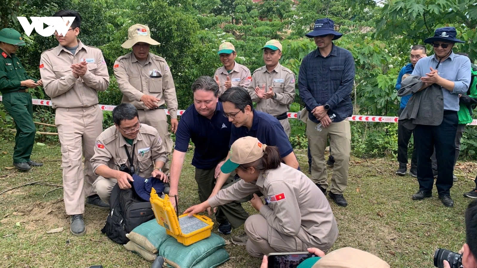 US Ambassador engages in onsite detonation of wartime bomb in Quang Tri