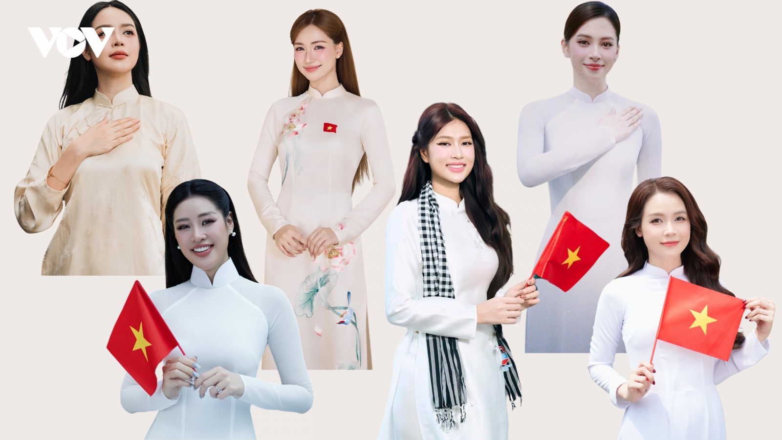 Hòa Minzy, Thanh Thủy, Tiểu Vy diện áo dài mừng Đại lễ 30/4
