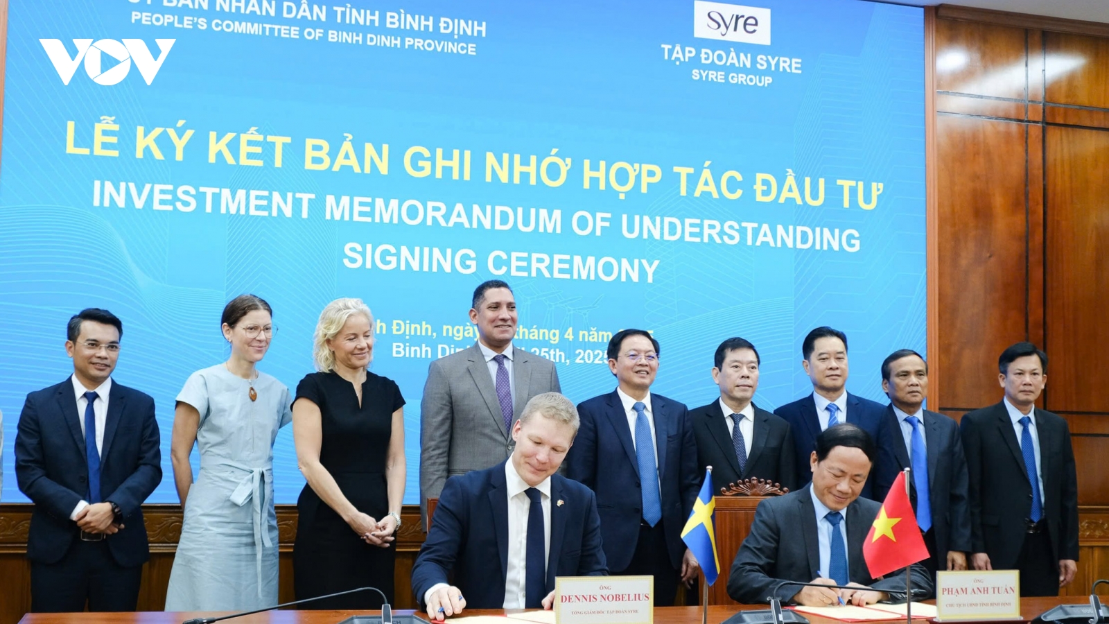 Bình Định ký kết với Tập đoàn Syre biên bản ghi nhớ đầu tư dự án 1 tỷ USD