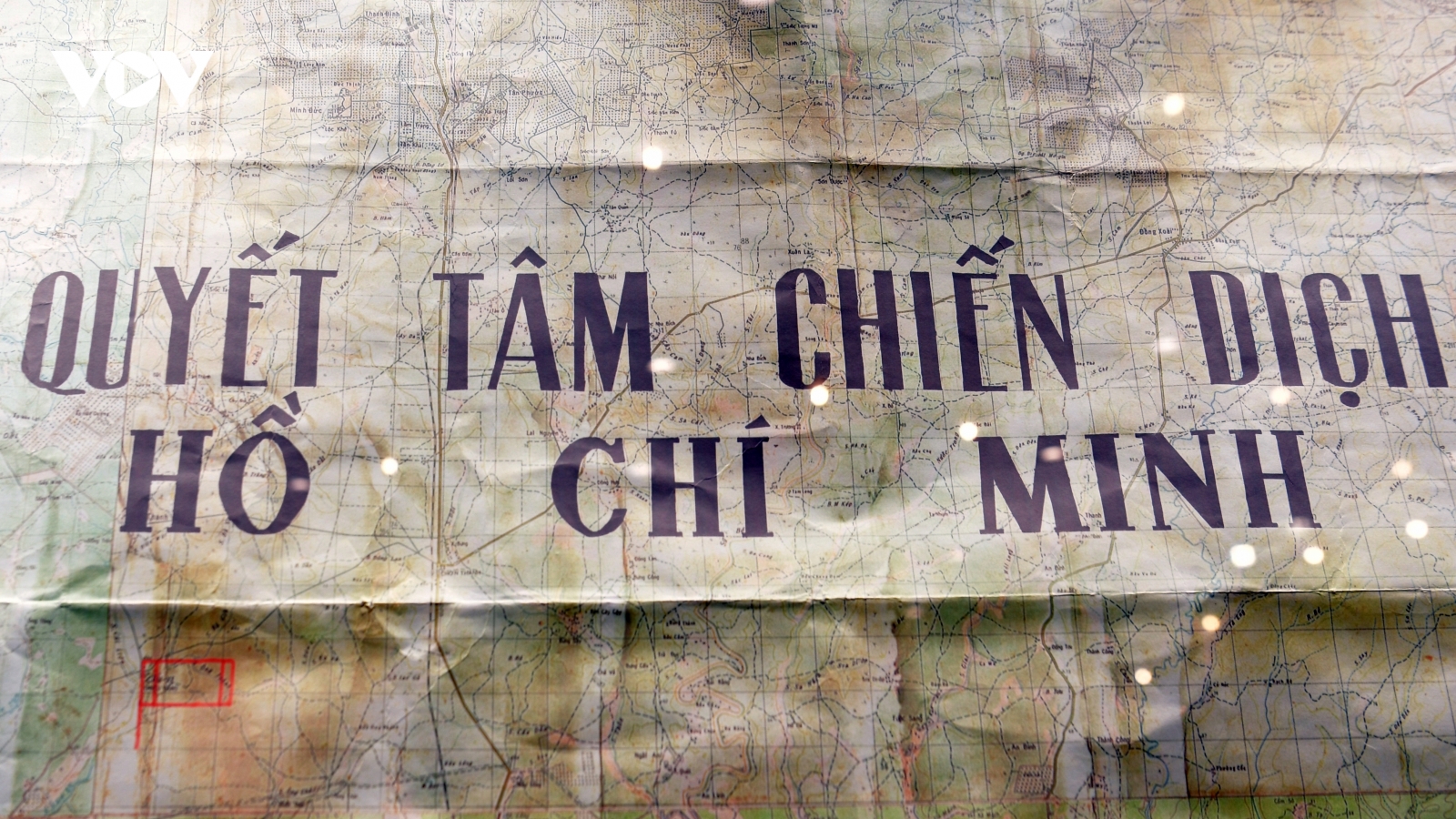 Cận cảnh: Tấm bản đồ Bảo vật quốc gia của Chiến dịch Hồ Chí Minh