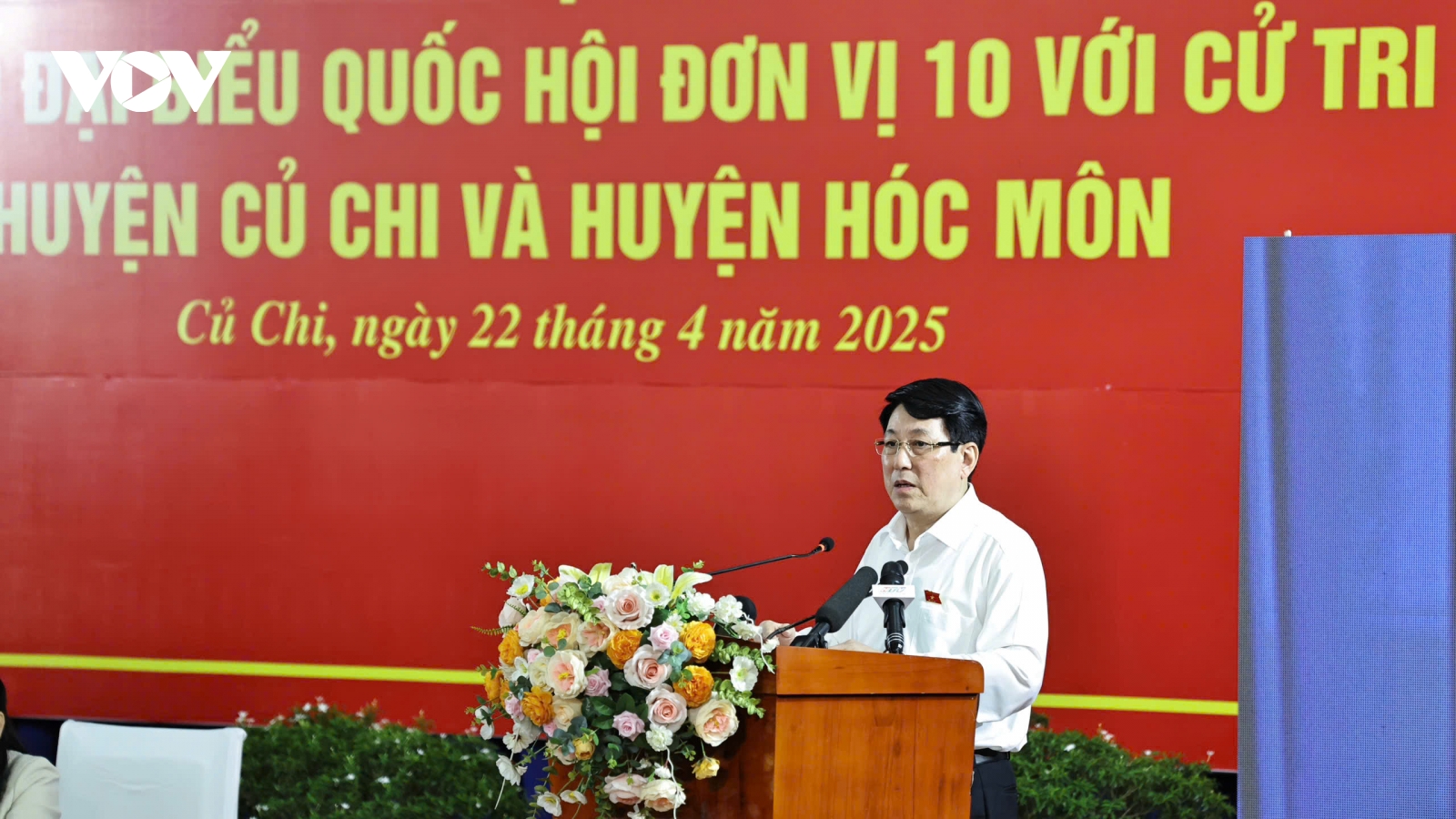 Chủ tịch nước Lương Cường tiếp xúc cử tri tại huyện Củ Chi và Hóc Môn