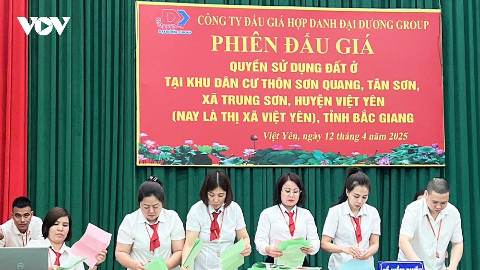 Đấu giá đất tại Việt Yên, Bắc Giang "chênh" gần 100 tỷ đồng với giá khởi điểm