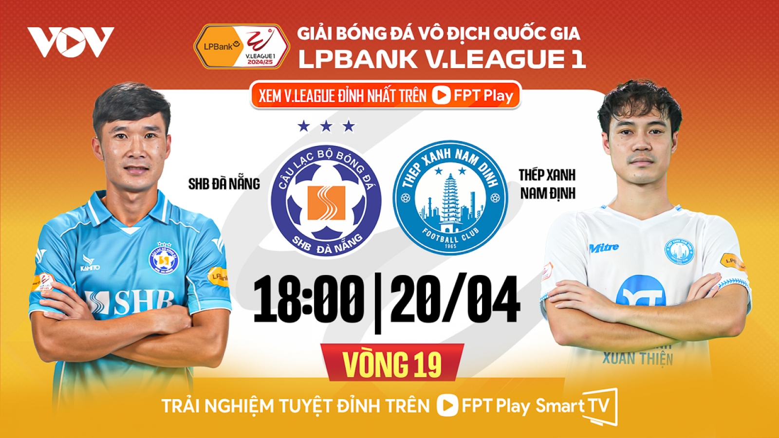 Lịch thi đấu bóng đá Việt Nam hôm nay 20/4