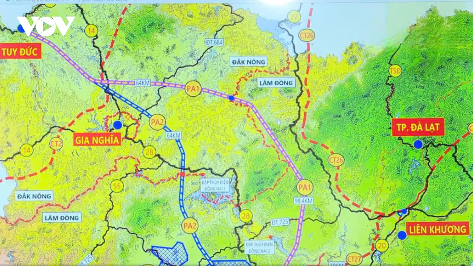Thống nhất đầu tư các tuyến giao thông kết nối Đắk Nông, Lâm Đồng, Bình Thuận